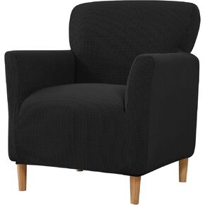 Stretch Mid Century Modern Armchair Slipcover 1-Piece Armchair Slipcovers for Living Room Furniture Protector (orange)