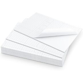 Mat Board Center, Pack of 10, 16x20 Self Adhesive Foam Board for Picture and Poster Mounting, Lightweight White Color Foam Board for Crafts, Artworks, 3/16 inches Thick