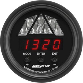 Auto Meter 2676 Gauge, Tachometer, Digital RPM W/Led Shift Light, Z-Series