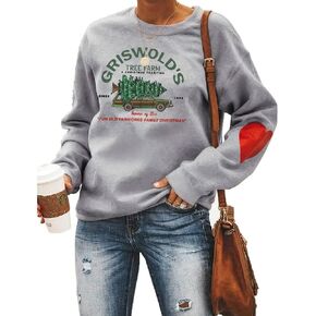 سويت شيرت نسائي من Griswold's Tree Farm، قميص عائلي لعيد الميلاد