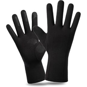 قفازات شتوية مقاومة للرياح من YAMEIZE تعمل باللمس - قفازات دافئة مضادة للانزلاق مناسبة للرجال والنساء والجري والقيادة وركوب الدراجات والعمل in Kuwait