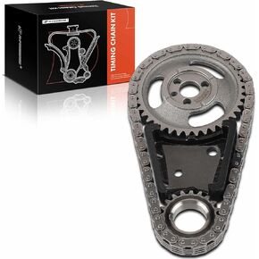 A-Premium 4PCS Engine Timing Chain Kit W/Sprocket & Guide Compatible with Jeep, Chevrolet, Buick, GMC, Isuzu, Oldsmobile & Pontiac - Cherokee, Camaro, Century, Sonoma, Rodeo, S10 - V6 2.8L 3.1L 3.4L