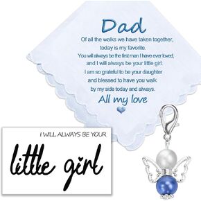 Father of the Bride Handkerchief Gifts Wedding Gift from Daughter, Parent of the Bride gift on Wedding Day, To My Parents Wedding Day Card