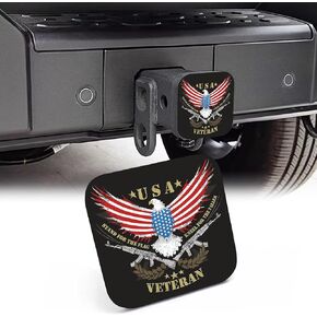 2" Trailer Hitch Cover,Huge Blue Eyeballs on Black Rubber Towing Hitch Tube Cover Hitch for Men Women, Sturdy Receivers Plug Accessories for Pickups Trucks Cars