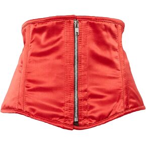 Daisy corsets womens Top Drawer Red Satin Steel Boned Mini Cincher Corset