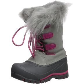 Northside Girl's Snow Drop II Boot, Light Gray/Fuchsia, Size 13 Medium US Little Kid