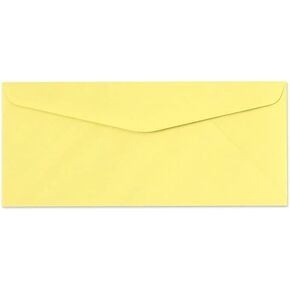 #9 Regular Envelopes (3 7/8 x 8 7/8) - Pastel Canary (50 Qty.) | Perfect for mailing Checks, Invoices, Letterhead, Personal Letters, Statements, and Direct Mail | 73056-50