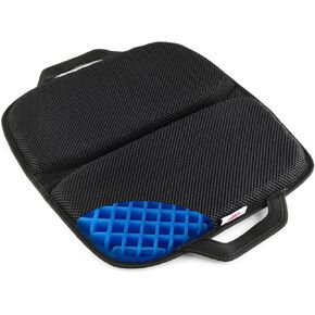 FOMI Premium All Gel Portable Seat Cushion | (15" x 17") | Comfortable Orthopedic Pad for Car, Office Chair, Wheelchair, Plane, or Home | Pressure Sore Relief, Prevents Sweaty Bottom | Foldable