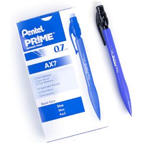 قلم رصاص ميكانيكي من Pentel Prime 0.7 مم، أسطوانة حمراء، صندوق من 12 (AX7B) in Kuwait