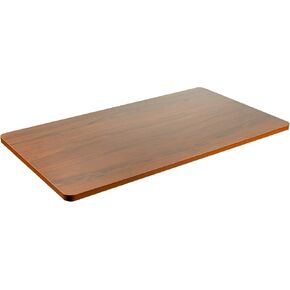 VIVO Universal 48 x 30 inch Solid One-Piece Table Top for Standard and Sit to Stand Height Adjustable Home and Office Desk Frames, Dark Walnut, DESK-TOP48-30D