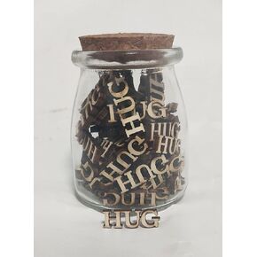 Jar of hug Gift Jar,Gag Gift Birthday Gift Christmas Gift Funny Gift,Gift for Friend，Anniversaries Gift Valentines Day Gifts"hug to Give"(hug Jars) (7oz-cn)