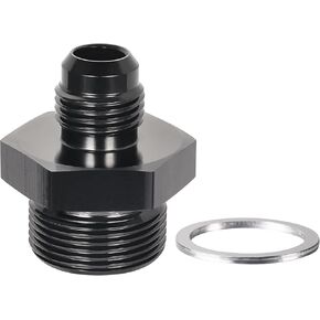 EVIL ENERGY 6AN Male Flare to 5/8-20 Male Carb Carburetor Fuel Inlet Fitting Adapter Aluminum Black
