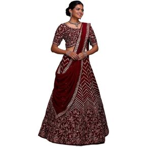 Traditional Partywear Navratri Wedding Ghagra Chaniya Lehenga Choli Set for Women Ready to Wear with Stitched Blouse Dupatta