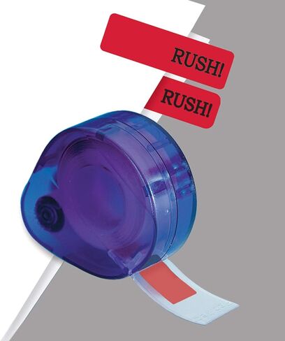 Redi-Tag(R) أعلام التوقيع المطبوعة مسبقًا في موزع، RUSH!، أحمر in Kuwait