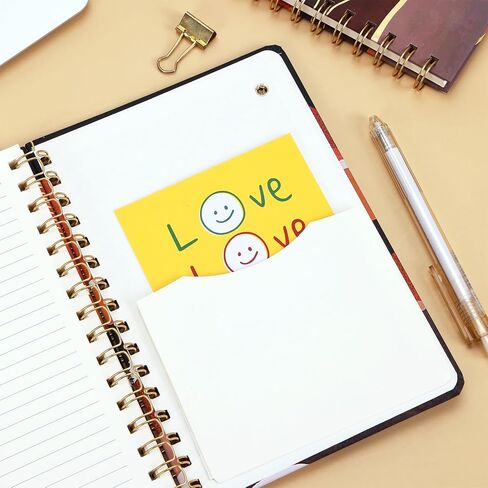 EOOUT 2 Pack Spiral Notebook Journals for Women, A5 Size 5.7x 8.5 Inches College Ruled Hardcover Spiral Journal, 160 Pages 2 Abstract Sun and Moon Design Back Pocket, for Office School Supplies Gifts in Saudi Arabia