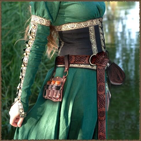 IncreDecor Renaissance Accessories with Renaissance Belt Medieval Embossed Belt Pouch Leather Bracers for Halloween Cosplay in Saudi Arabia