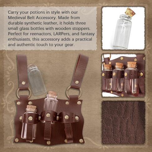 IncreDecor Renaissance Accessories with Renaissance Belt Medieval Embossed Belt Pouch Leather Bracers for Halloween Cosplay in Saudi Arabia