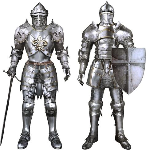 2 Sets Medieval Renaissance Decor Jointed Knight Castle Accessory 24 in Castle Decorations Armor Knight Cut Out for VBS, Sunday School, Birthday, Medieval Renaissance Knight Castle Party in Saudi Arabia