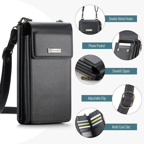 CaseMe Small Crossbody Cell Phone Bag for Women, RFID Blocking Shoulder Handbag Strap Wallet Purse with Card Slots in Saudi Arabia