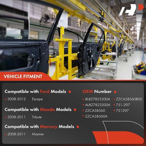 منظم نوافذ كهربائي ممتاز مع محرك متوافق مع Ford Escape 2008-2012 Mazda Tribute Mercury Mariner 2008-2011 جانب السائق الأيسر الأمامي in Kuwait