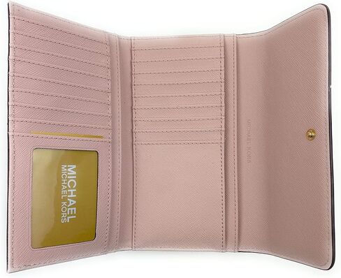 Michael Kors Women's Jet Set Travel Large Trifold Wallet (Powder Blush) in Kuwait
