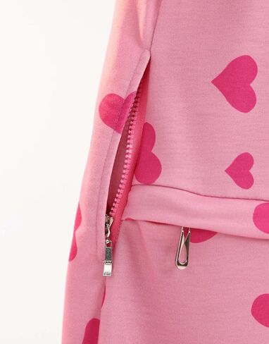 بدلة نوم نسائية من Haikyuu بتصميم أنمي نيسيي بيجامة مع قلنسوة بذلة Kigurumi ملابس نوم ملابس منزلية مطبوعة على شكل قلب قرش وردي in Kuwait