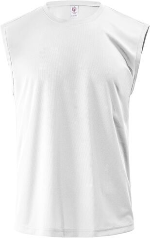 Mens Tank Top Workout - Sleeveless Quick Dry Running Sports Gym Fitness Shirts Plain Muscle Tee in Saudi Arabia