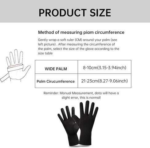 قفازات شتوية مقاومة للرياح من YAMEIZE تعمل باللمس - قفازات دافئة مضادة للانزلاق مناسبة للرجال والنساء والجري والقيادة وركوب الدراجات والعمل in Kuwait