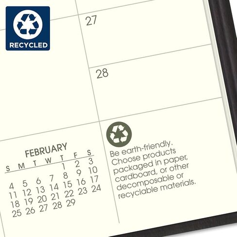 مخطط AT-A-GLANCE 2025-2026، 3-1/2 بوصة × 6 بوصة، حجم الجيب، مخطط شهري لمدة عامين، أسود (700240525) in Saudi Arabia