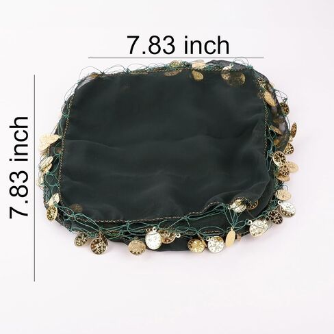 Tulle Bride Handkerchief | Wedding Party Accessory Gift, Belly Dance with Plastic Patterned Stamps - 10 Pieces | 7.8 * 7.8 Inch in Saudi Arabia