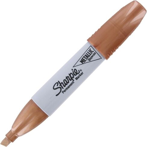 SHARPIE Metallic Permanent Markers, Chisel Tip, 3 Count (Metallic Bronze) in Saudi Arabia