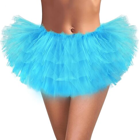 Tutu for Women Adults - 5 Layer Tutu Skirts, Tutus for Women Girls, Halloween Tutu Adult, 80s Tulle Skirt Costume in Saudi Arabia