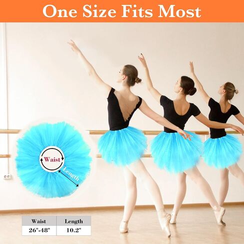 Tutu for Women Adults - 5 Layer Tutu Skirts, Tutus for Women Girls, Halloween Tutu Adult, 80s Tulle Skirt Costume in Saudi Arabia