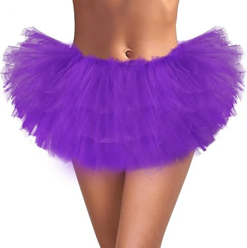 Tutu for Women Adults - 5 Layer Tutu Skirts, Tutus for Women Girls, Halloween Tutu Adult, 80s Tulle Skirt Costume in Saudi Arabia