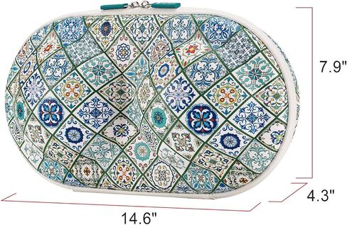 Premium Bra Case Lingerie Travel Bag Zip Underwear Organizer Bag for A-DD Cup (Green Plaid) in Saudi Arabia