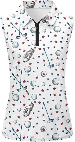 Women's Golf Shirts Sleeveless with Collar Moisture Wicking Tennis Tank Tops Ladies Athletic Shirt Golf Activewear in Saudi Arabia