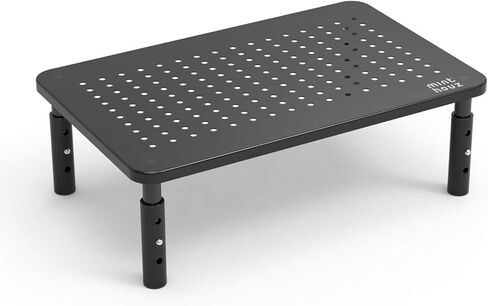 حامل شاشة Minthouz، حامل شاشة كمبيوتر قابل للتعديل بارتفاع 3، حامل شاشة مريح مع مطاط مضاد للانزلاق، حامل سطح مكتب معدني عالي التحمل يصل إلى 44 رطلاً لطابعة الكمبيوتر المحمول iMac - أبيض in Kuwait