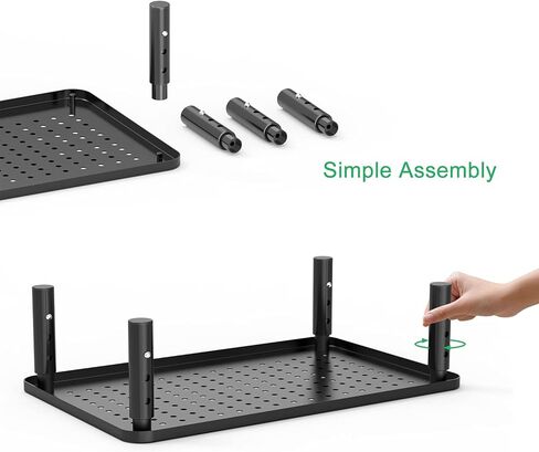 حامل شاشة Minthouz، حامل شاشة كمبيوتر قابل للتعديل بارتفاع 3، حامل شاشة مريح مع مطاط مضاد للانزلاق، حامل سطح مكتب معدني عالي التحمل يصل إلى 44 رطلاً لطابعة الكمبيوتر المحمول iMac - أبيض in Kuwait