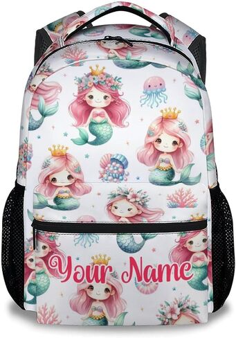 Girls Backpack for School, Mermaid Backpack for Elementary Preschool, Cute Kid Backpacks with Lunch Box and Pencil Case, 17" Lightweight Large Capacity Aesthetic Bookbag in Saudi Arabia