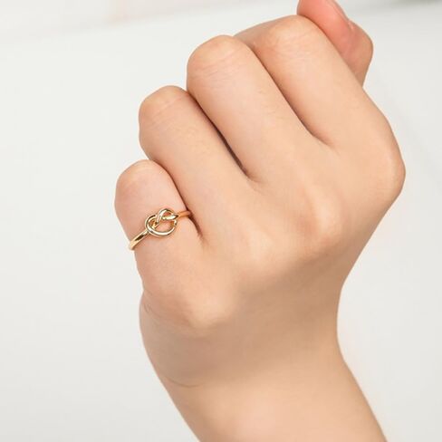 14K Gold Stainless Steel Twist Rope Band Rings for Women Teen Girls,Trendy Knuckle Statement Earrings Jewelry for Gifts Party Prom,Small Beaded Rings in Saudi Arabia