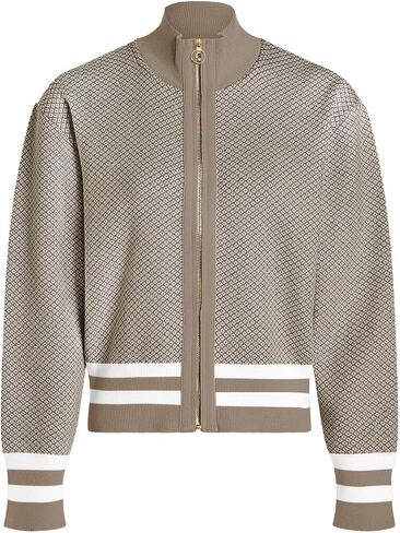 SuperPrity Cardigan Sweaters for Women Long Sleeve Zip Up Lightweight Knit Jacket 2024 Fashion Fall Baseball Coats Outwear in Kuwait