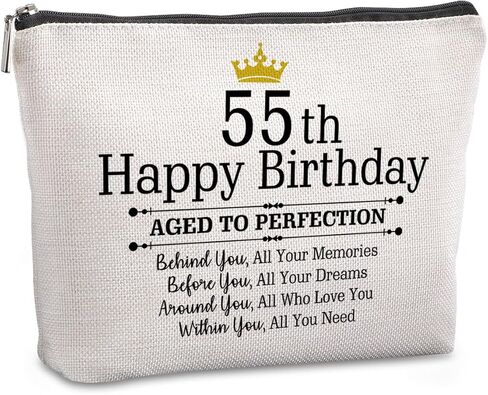 90th Birthday Gifts for Women Travel Zipper Makeup Bag 90th Birthday Gift Ideas Mom Grandmother Aunt Happy 90th Birthday 90th Birthday Party Decorations in Saudi Arabia