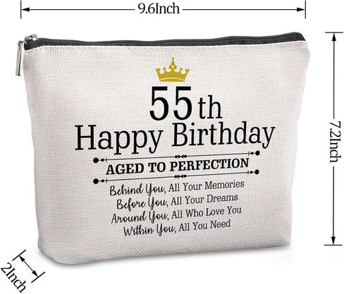 90th Birthday Gifts for Women Travel Zipper Makeup Bag 90th Birthday Gift Ideas Mom Grandmother Aunt Happy 90th Birthday 90th Birthday Party Decorations in Saudi Arabia