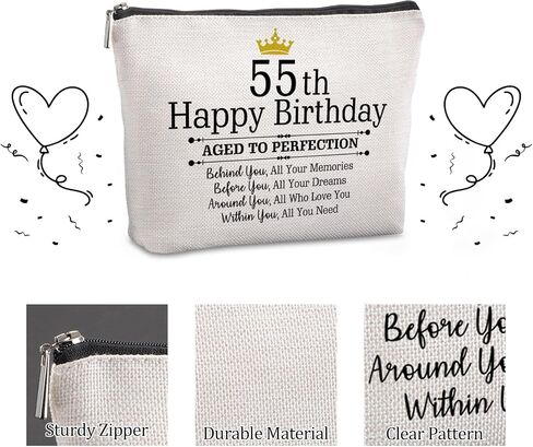 90th Birthday Gifts for Women Travel Zipper Makeup Bag 90th Birthday Gift Ideas Mom Grandmother Aunt Happy 90th Birthday 90th Birthday Party Decorations in Saudi Arabia