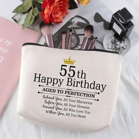 90th Birthday Gifts for Women Travel Zipper Makeup Bag 90th Birthday Gift Ideas Mom Grandmother Aunt Happy 90th Birthday 90th Birthday Party Decorations in Saudi Arabia