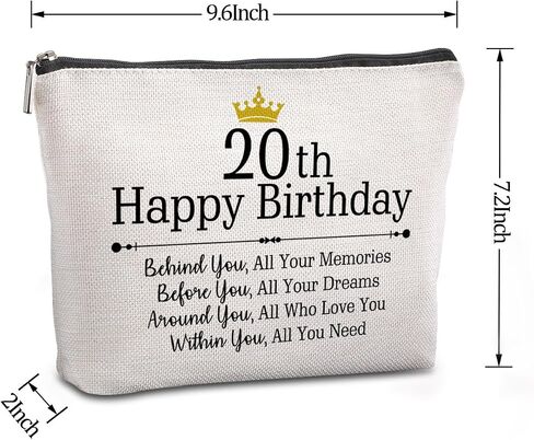 90th Birthday Gifts for Women Travel Zipper Makeup Bag 90th Birthday Gift Ideas Mom Grandmother Aunt Happy 90th Birthday 90th Birthday Party Decorations in Saudi Arabia
