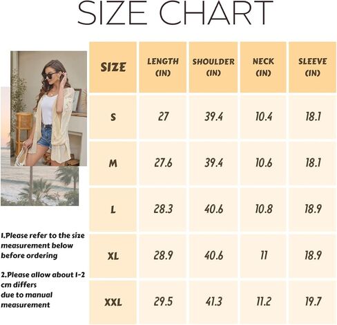 Ermonn Crochet Cardigan Sweaters for Women Open Front Kimono Batwing Sleeve Plain Casual Lightweight Outerwear in Saudi Arabia
