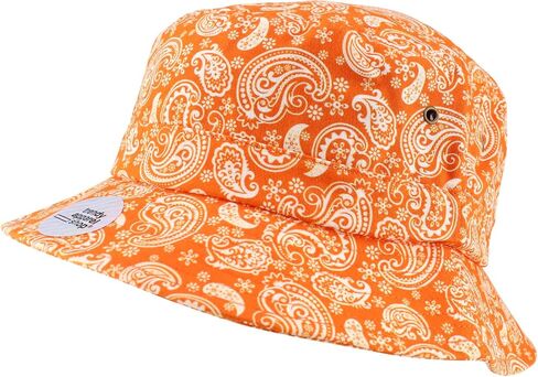 Trendy Apparel Shop XXL Oversized Relaxed Paisley Bandana Print Bucket Hat in Saudi Arabia