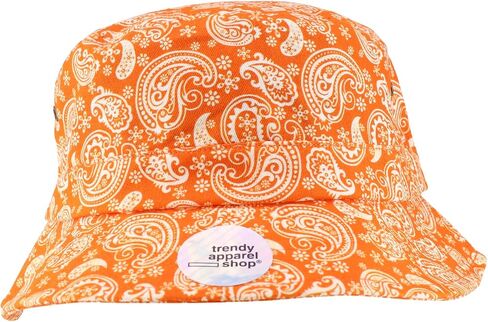 Trendy Apparel Shop XXL Oversized Relaxed Paisley Bandana Print Bucket Hat in Saudi Arabia