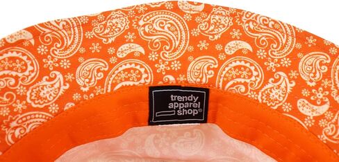 Trendy Apparel Shop XXL Oversized Relaxed Paisley Bandana Print Bucket Hat in Saudi Arabia